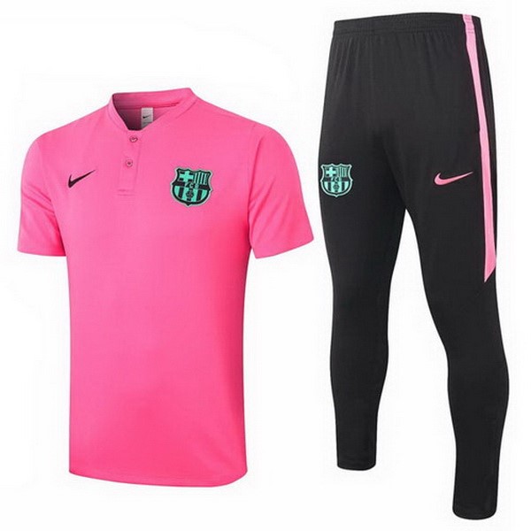 Polo Barcelona Conjunto Completo 2020/21 Rosa Negro